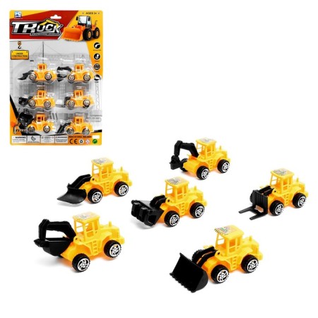 Game set "Construction equipment", 6 tractors