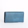 Women's wallet on the button, blue color