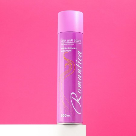 Varnish romance, very strong fixation, with beta-carotene, 300 ml