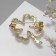 Brooch "Clover" contour, color gold