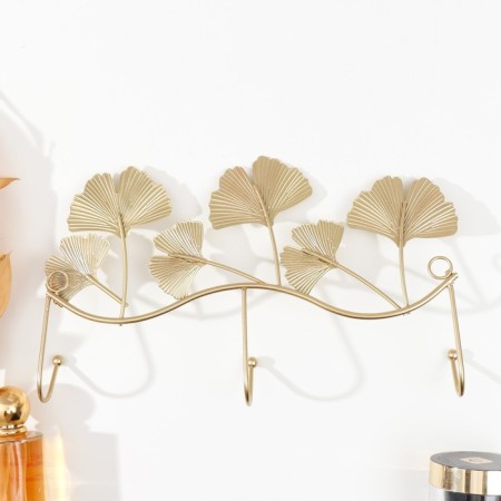 Decorative metal hooks "Ginkgo leaves" 28x4x16 cm-3