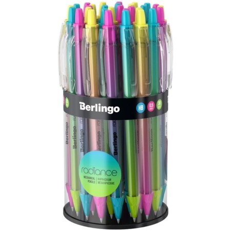 Mechanical pencil, 0.5 mm, Berlingo "Radiance", with an eraser, assorted-2
