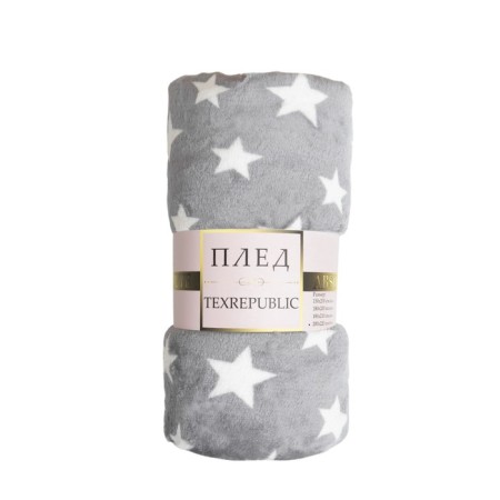 Texrepublic blanket, size 140x200 cm, gray color-1