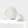 Service Porcelain Tea Leaves, 12 objects: 6 mugs 220 ml, 6 saucers d = 15 cm, white color