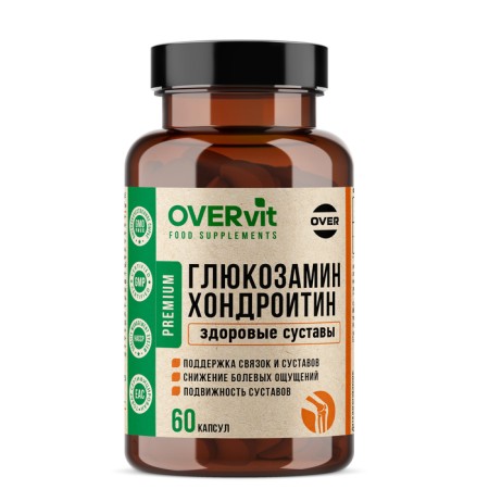 Glucosamine+chondroitin Overvit, 60 capsules