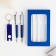 Gift set 3v1 (2 handles, blue flashlight)