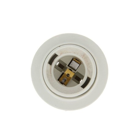 TDM, E27 cartridge, with a ring, heat -resistant plastic, white-2