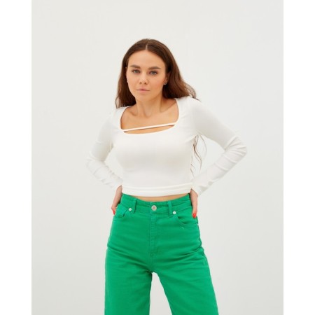 Female jumper with a neckline Mist, p. 48-50, white-4