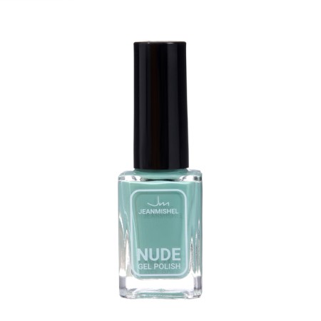 Nail polish with Nude Collection gel effect, tone 370, light opal-green, 12 ml