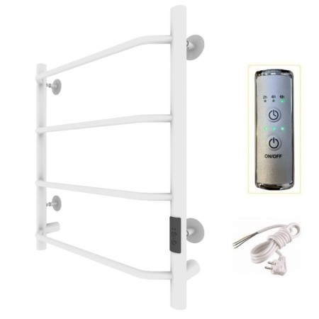 True heated towel rail "Trugor" PEK SP 6, 600 x 500 mm, VGP, White