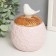 Casket Coramics Round "White Bird" Pink 9x9x12.5 cm