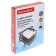 Horizontal paper tray, 3 Brauberg Germanium compartments, metal mesh, black