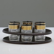 Mini-bar 6 objects oval, engraving 50 ml