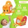 Developing toy "Cube: Kitik", with a tear, rustles and rings