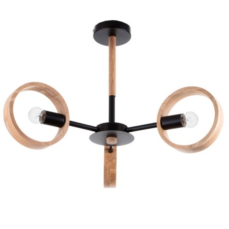 Chandelier 1057/3bk E27 60W black 70x70x55 cm Bayerlux