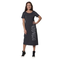 Female dress, size 44, color anthracite, dark gray
