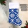 A toe for gifts "with ornament" 26x40 cm, blue
