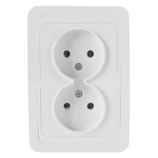 Розетка Universal В0102 Валери, СП, 2 розетки, IP20