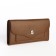 Women's wallet on a magnet, brown color