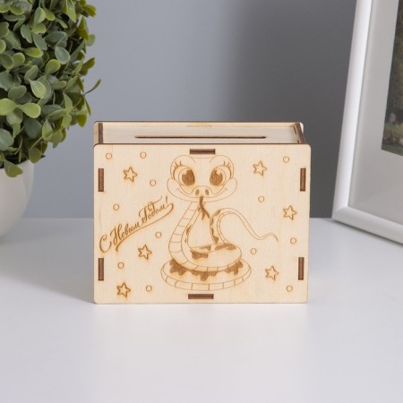 New Year's piggy bank "Snake" 13x10x5 cm-1