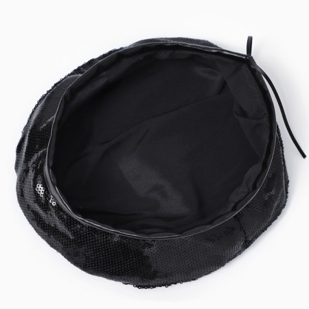 Takes with sequins, black color, rr 56cm-3