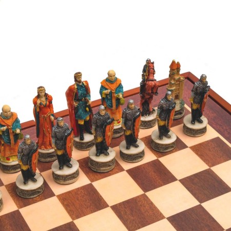 Chess souvenir "Robin Hood", h king-8 cm, h Parashka-6 cm, 36 x 36 cm-2