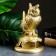 Figure "Filin on Book Books" gold, 21x14x13cm