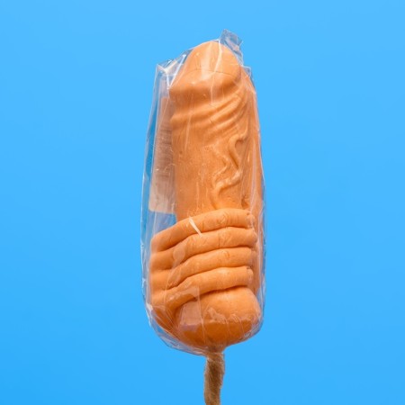 Caramel on the stick "Hold stronger" orange, 150 g-2