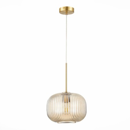 STL LUCE Sus. SL1154.313.01. Gran. 1x60 W, E27, 24.5x24.5x38 cm, brass color-5