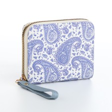 Women's wallet with lightning, blue color