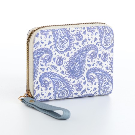 Women's wallet with lightning, blue color