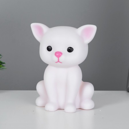 Night "cat" LED from batteries 3haaa white 11x14x18 cm Risalux