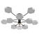 Chandelier 1318/10wt LED 240W 3000-6000K white 87x90x25 cm Bayerlux