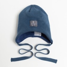 Hat for a boy, indigo color, size 50-54