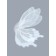 Floristic decor for bouquets, "butterfly wings", white, 50x56 cm