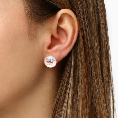 Серьги гвоздики «Kawaii» 1.5 х 1.5 см-6