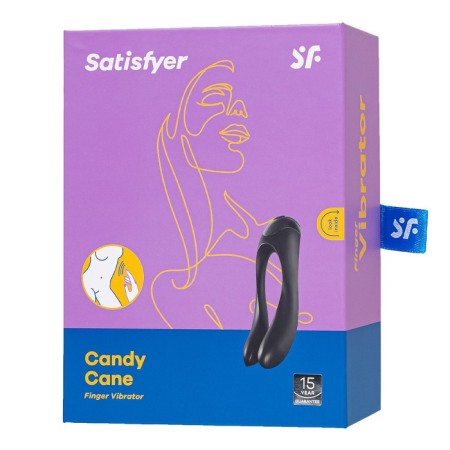 A multifunctional stimulator for pairs of Satiffyer Partner Candy Cane, silicone, black color-13
