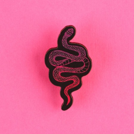 Wooden icon "Snake", 1.9 x 3.5 cm-1