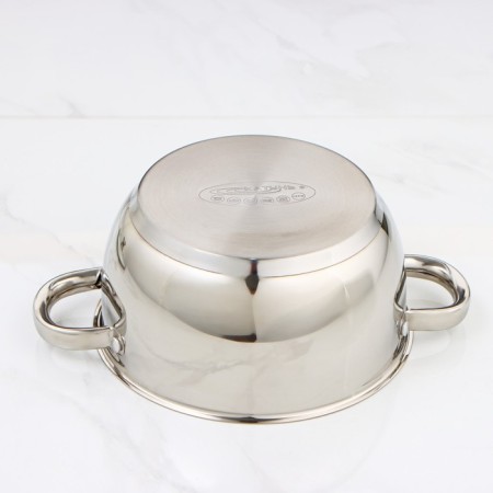 Antei pan, 3 l, d = 20 cm, capsule, glass cover, induction-2