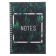 Note book A5 80 sheets in a cage on a crest, Emerald Green, solid cover, Soft-Tach lamination, title sheet, block 70