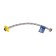 Flexible eyeliner for water zein, 1/2 ", nut-gayka, 30 cm, with a key for installation