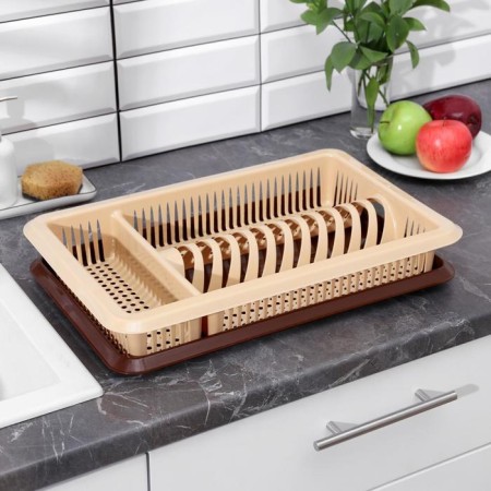 Distery for dishes with the Podon "Lily", 48 × 30.5 × 8.5 cm, color mix