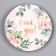 Disposable paper plate "Wedding", 18 cm, set 6 pieces