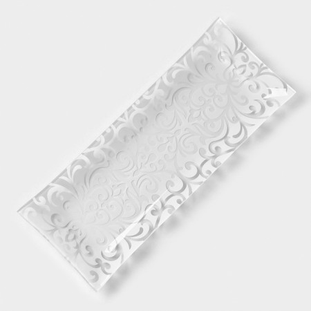 Glass shade "Bukhara", 36.5 × 15 cm, white color-1