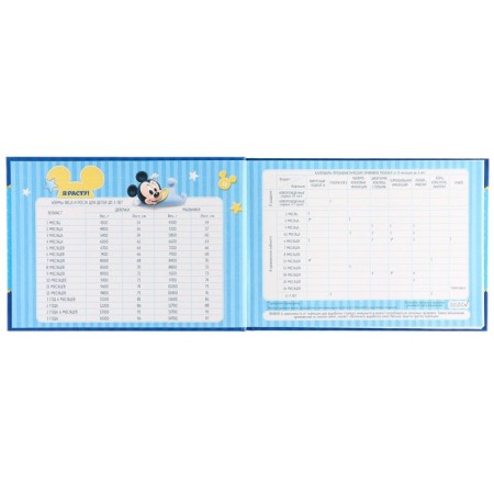 Medical map "History of the development of a child", Mickey Mouse, 40 sheets-10