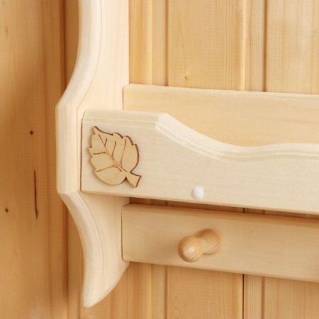 Pan-layer "Wave", 3 hooks, linden, 53x37x9 cm-2