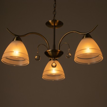 Kobeia chandelier 3x40W E27 bronze 53x53x92 (52) cm-3