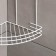 The bathroom shelf is angular 2-tier, 19 × 30 cm, white color