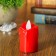 Small Candle "Gem" burns yellow