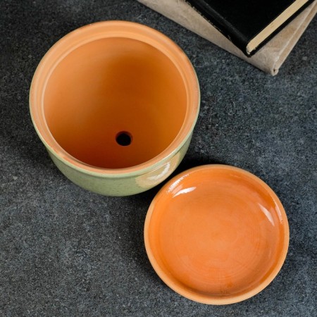 Flower pot "Lomonosovsky" green 0.7 l-2